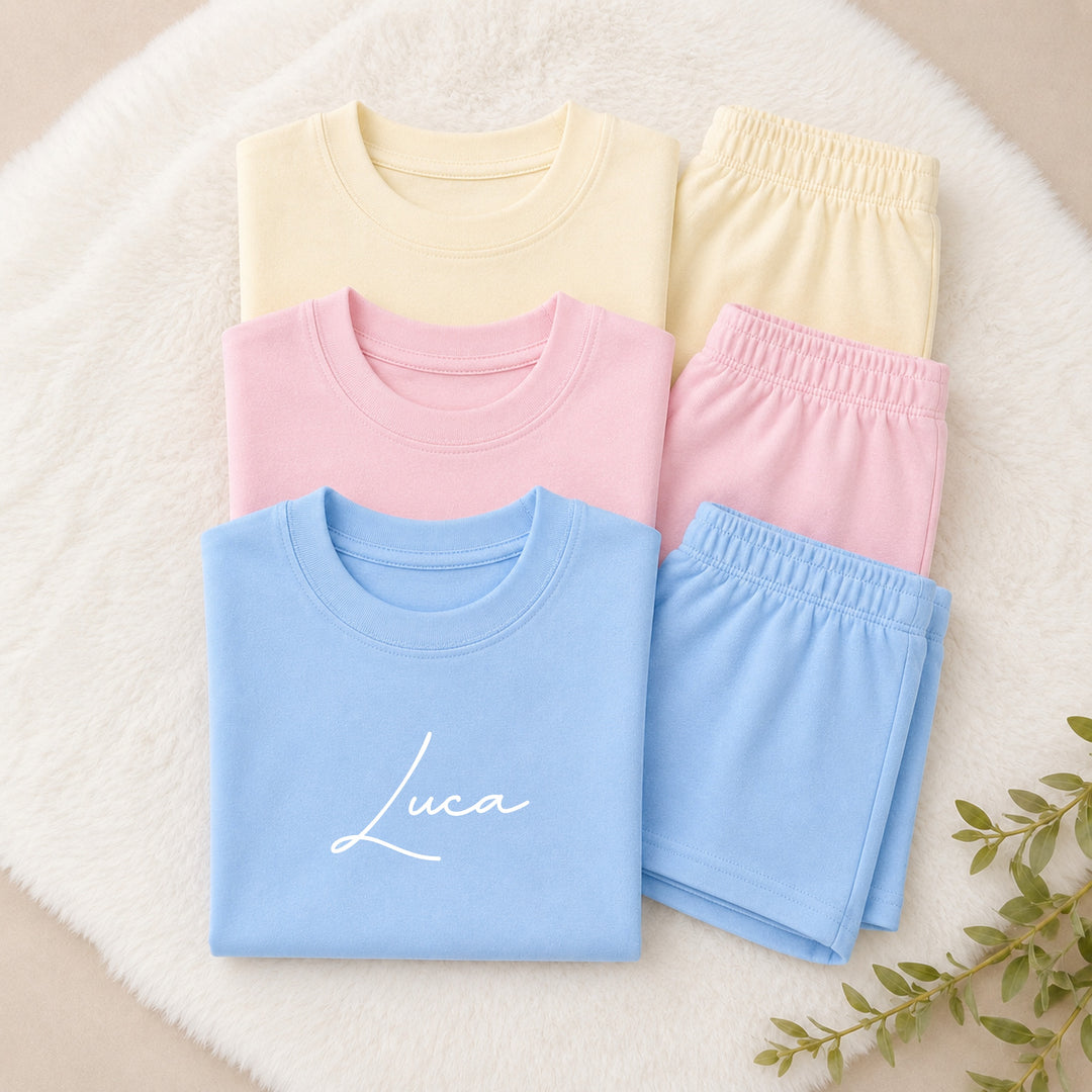 Personalised Script Name Toddler Short Set