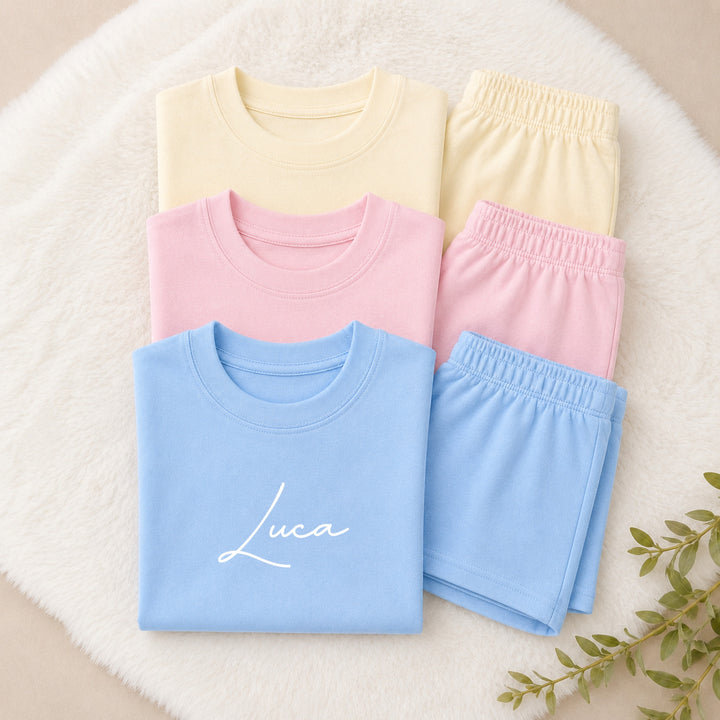 Personalised Script Name Toddler Short Set