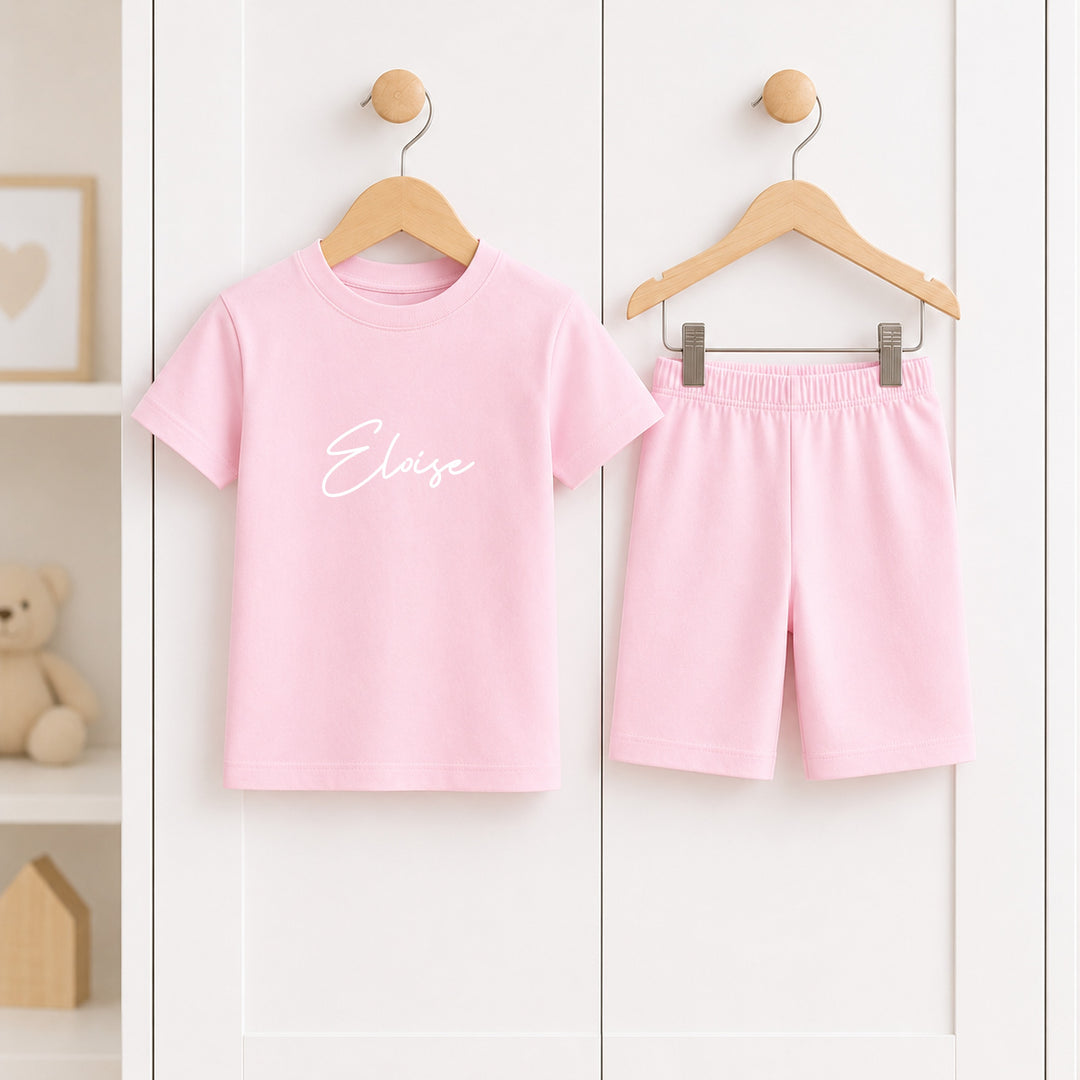 Personalised Script Name Toddler Short Set