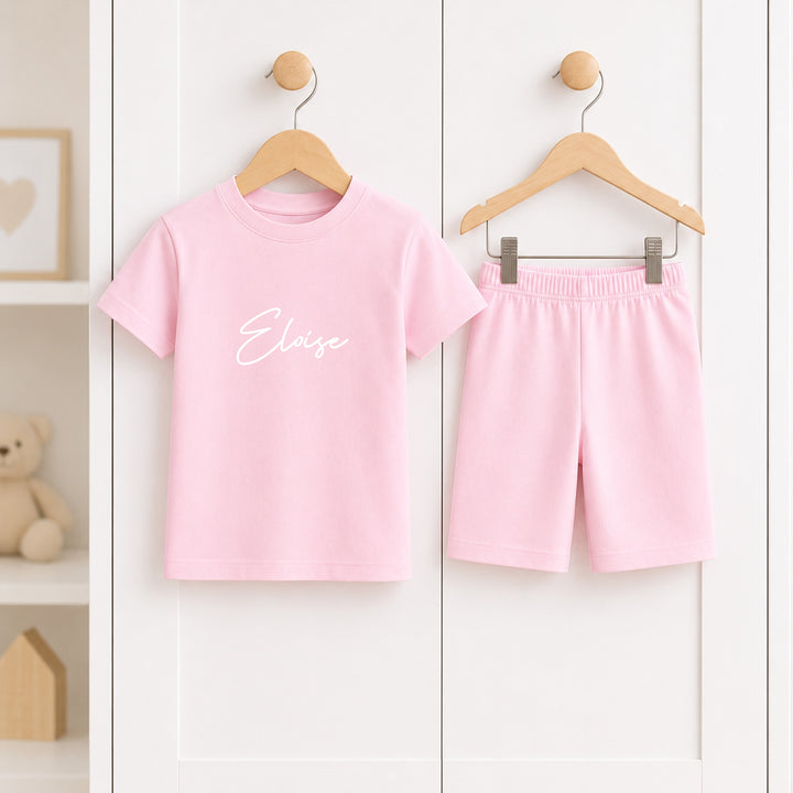 Personalised Script Name Toddler Short Set