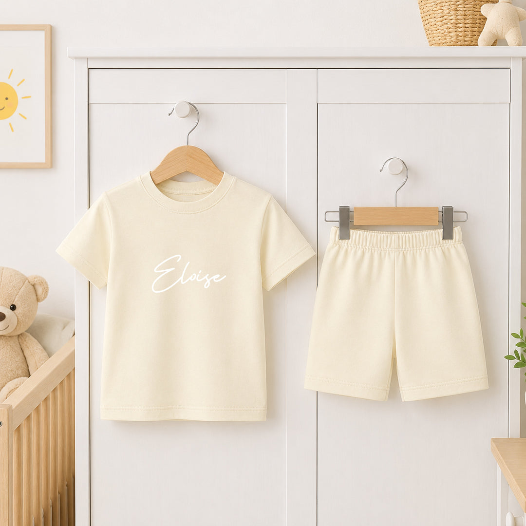 Personalised Script Name Toddler Short Set