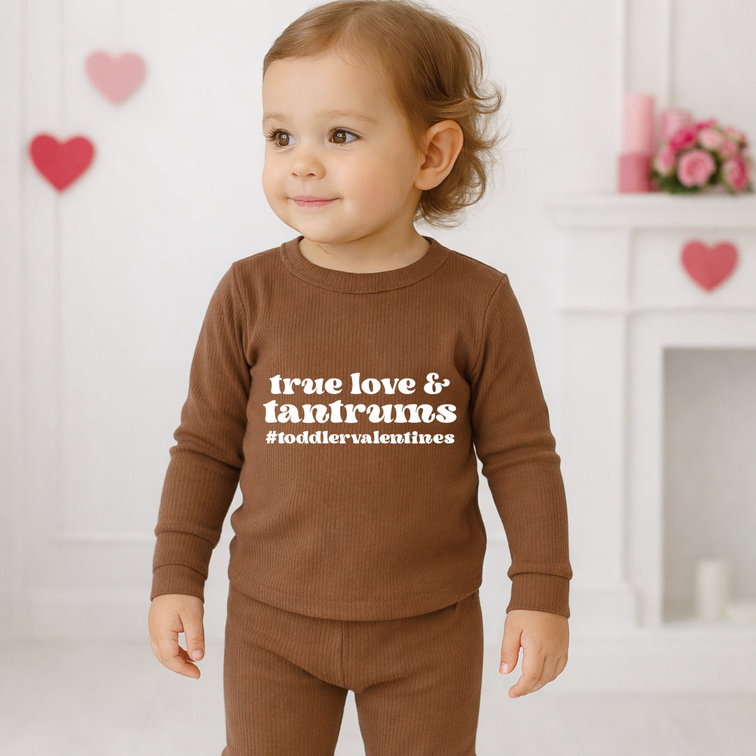 True Love and Tantrums Valentine's Day Ribbed Loungewear