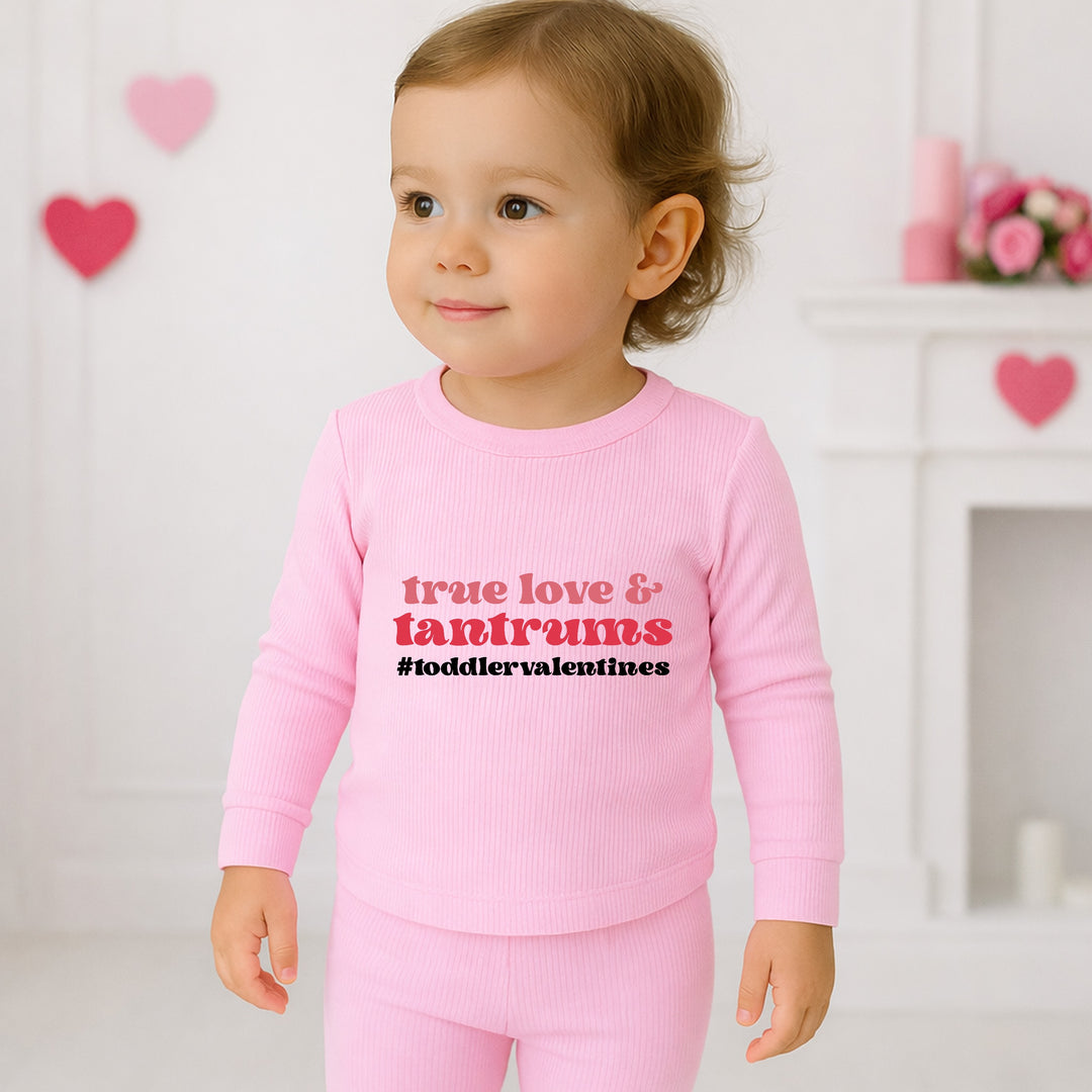 True Love and Tantrums Valentine's Day Ribbed Loungewear