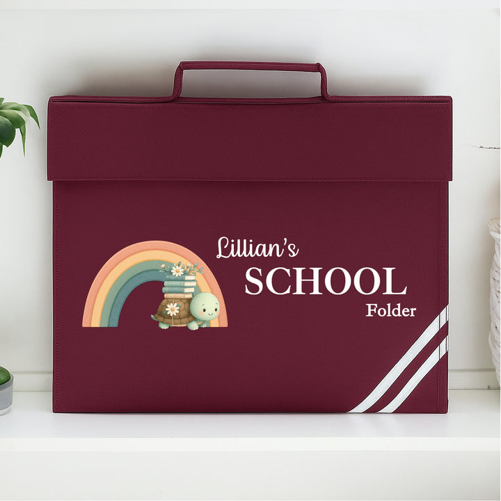 Personalised Turtle Rainbow Bookbag