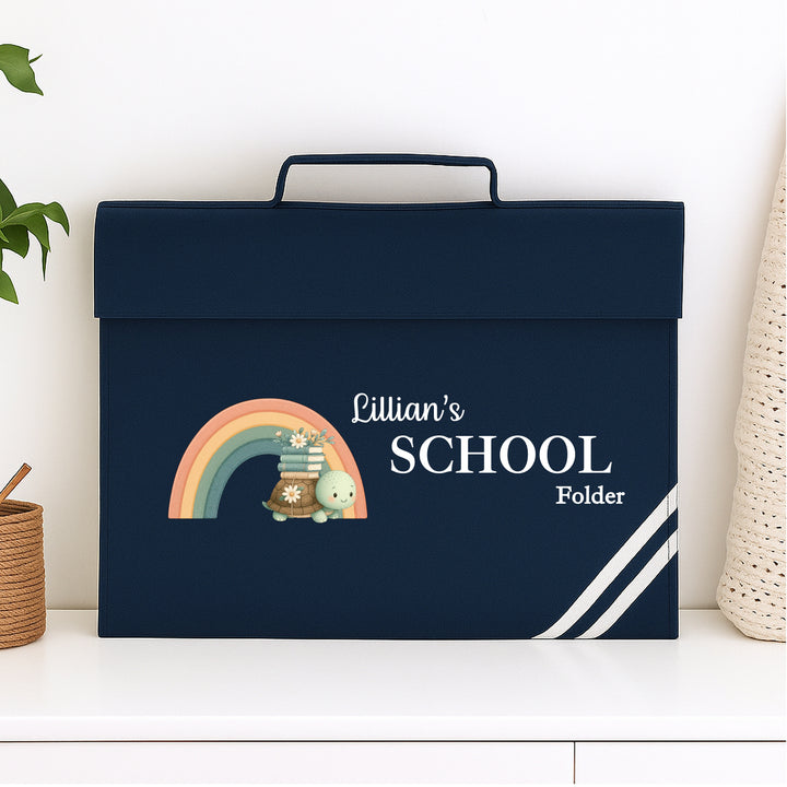 Personalised Turtle Rainbow Bookbag