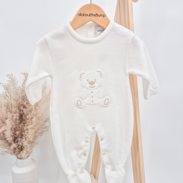 Teddy Bear Knitted Babygrow