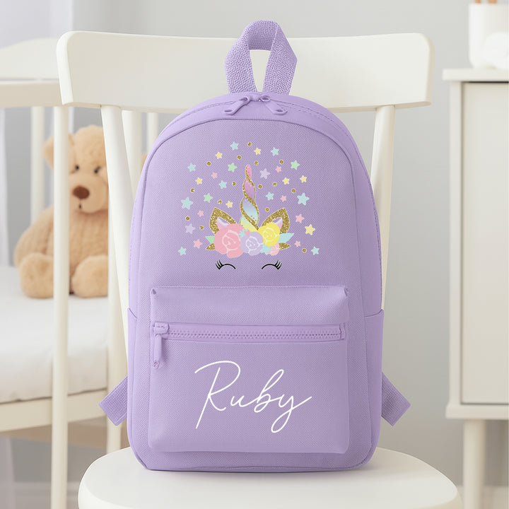 Personalised Rainbow Unicorn Backpack