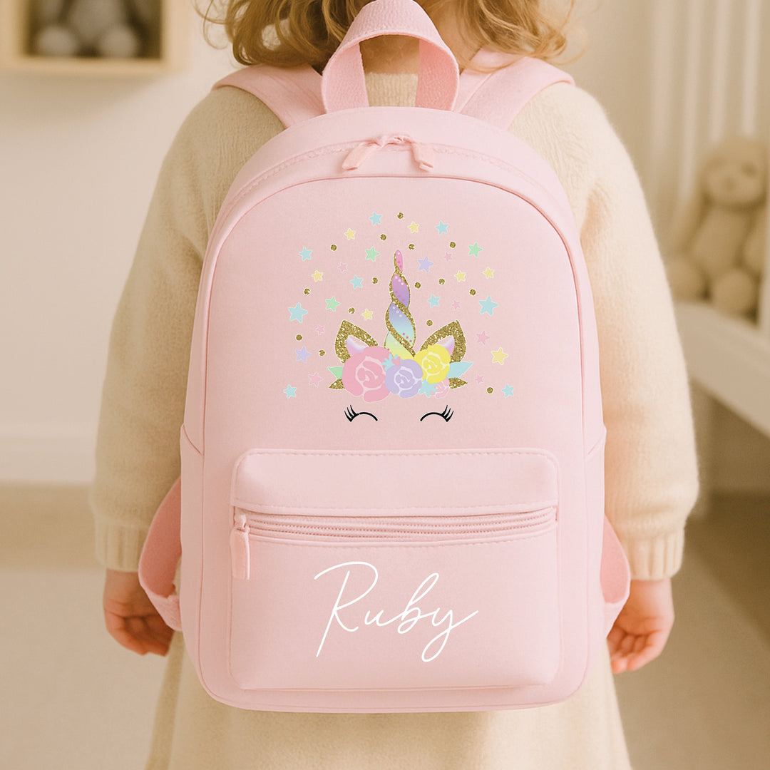 Personalised Rainbow Unicorn Backpack