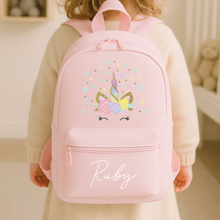 Personalised Rainbow Unicorn Backpack