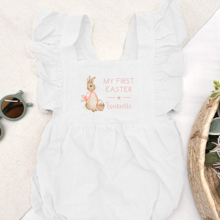 Personalised My First Easter Ruffle Romper