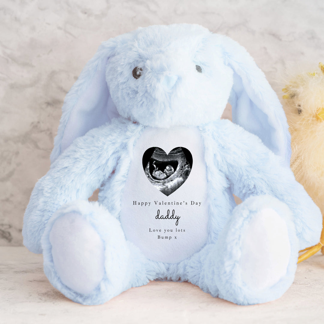 Personalised Baby Scan Happy Valentine's Day Soft Toy