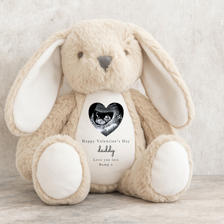 Personalised Baby Scan Happy Valentine's Day Soft Toy