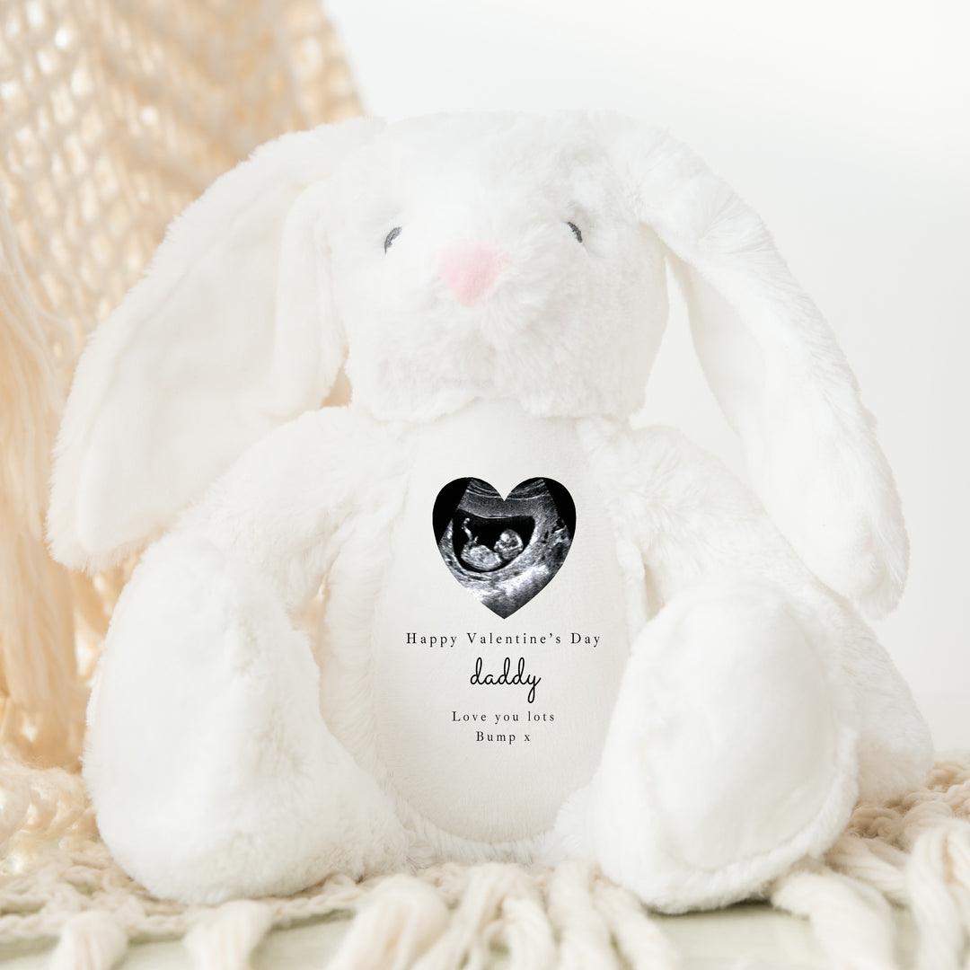 Personalised Baby Scan Happy Valentine's Day Soft Toy