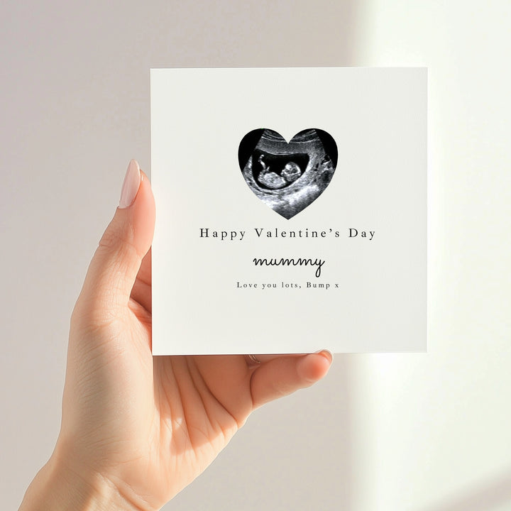 Personalised Baby Scan Happy Valentine's Day Mummy Card