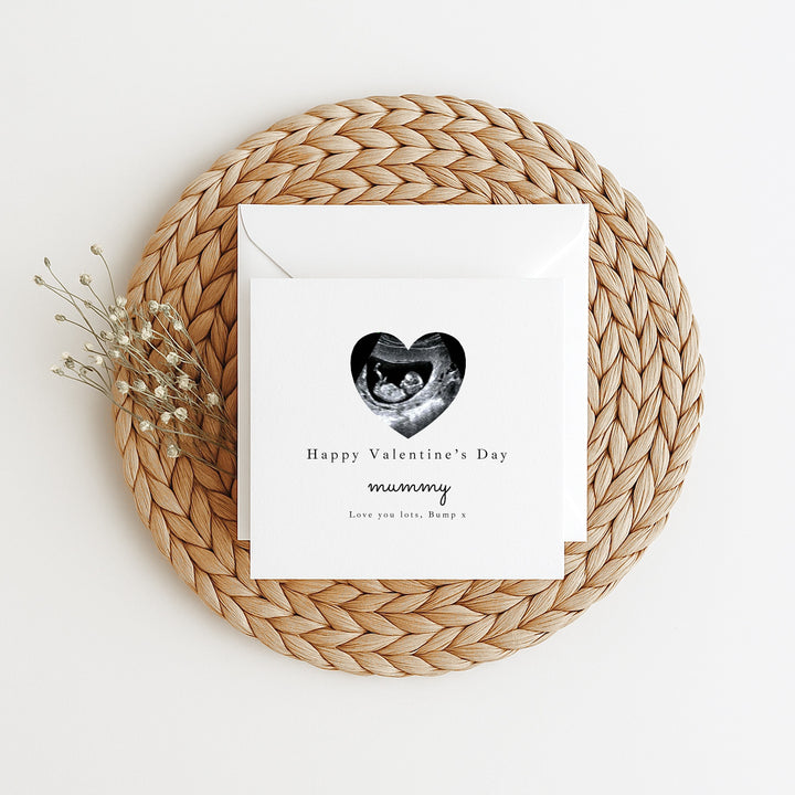 Personalised Baby Scan Happy Valentine's Day Mummy Card