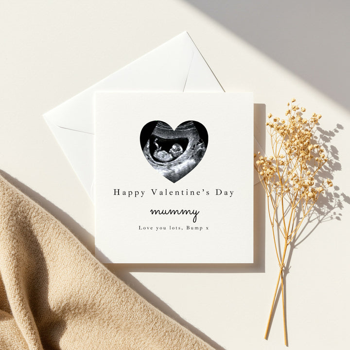 Personalised Baby Scan Happy Valentine's Day Mummy Card
