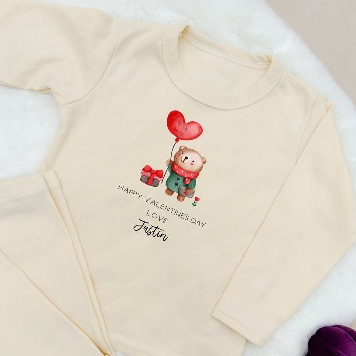 Valentines Little Bear Beige Pyjamas