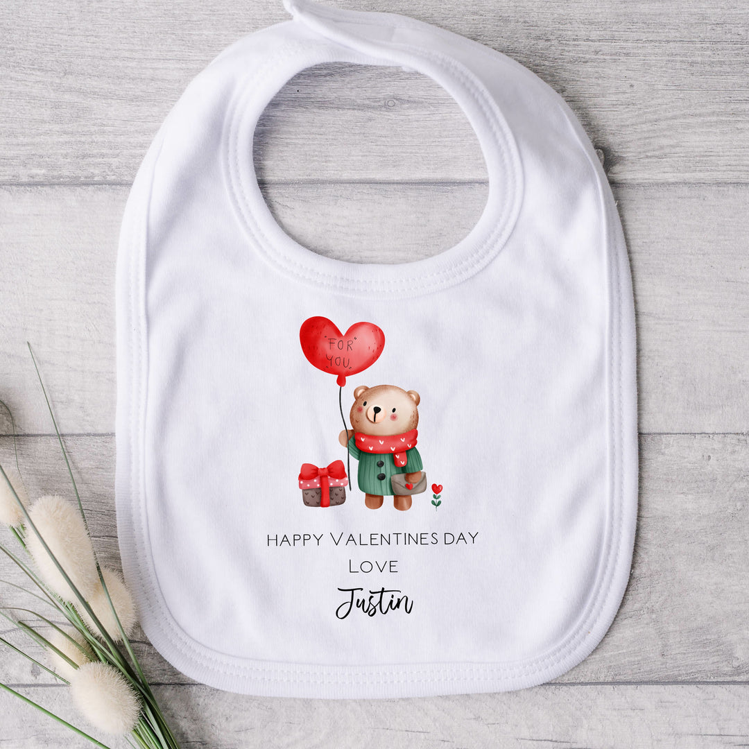 Personalised Valentines Red Balloon Babygrow/Vest