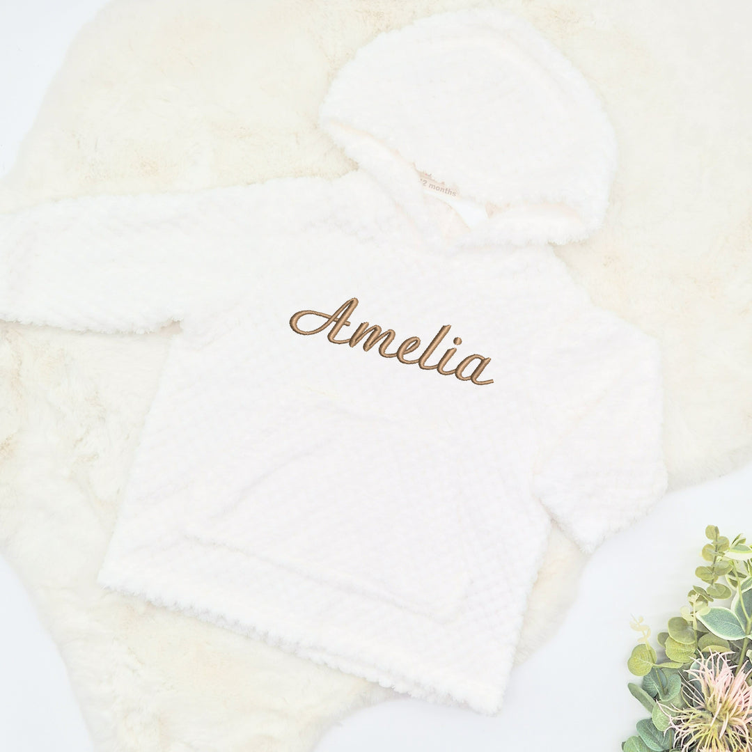 Personalised Embroidered Toddler Hooded Blanket