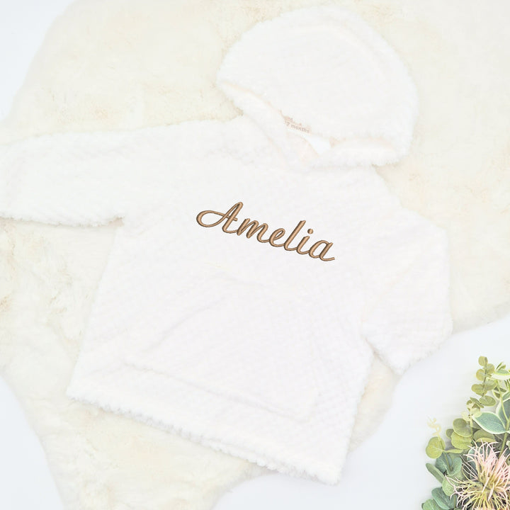 Personalised Embroidered Toddler Hooded Blanket