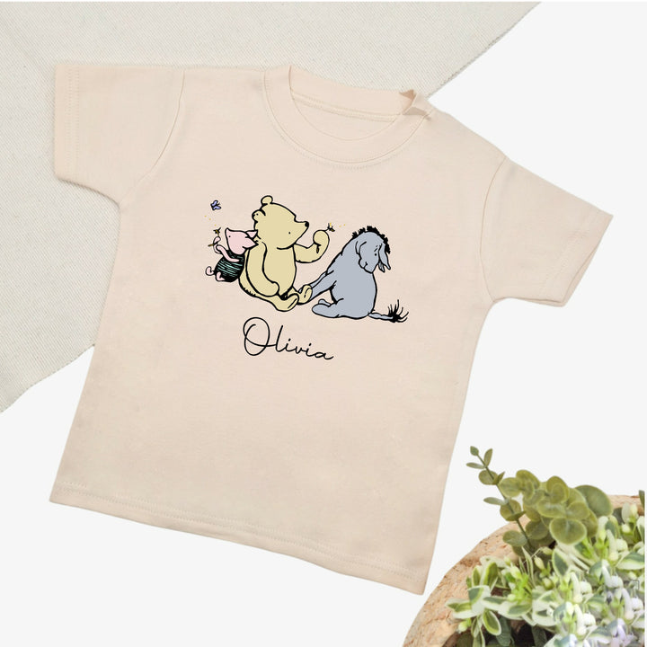 Personalised Classic Winnie the Pooh Children's T-shirt