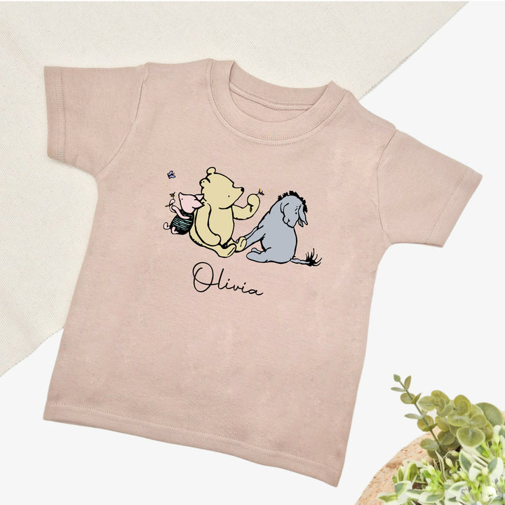 Personalised Classic Winnie the Pooh Children's T-shirt