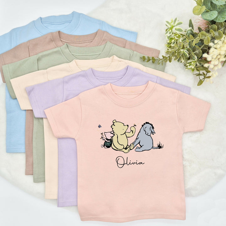 Personalised Classic Winnie the Pooh Children's T-shirt