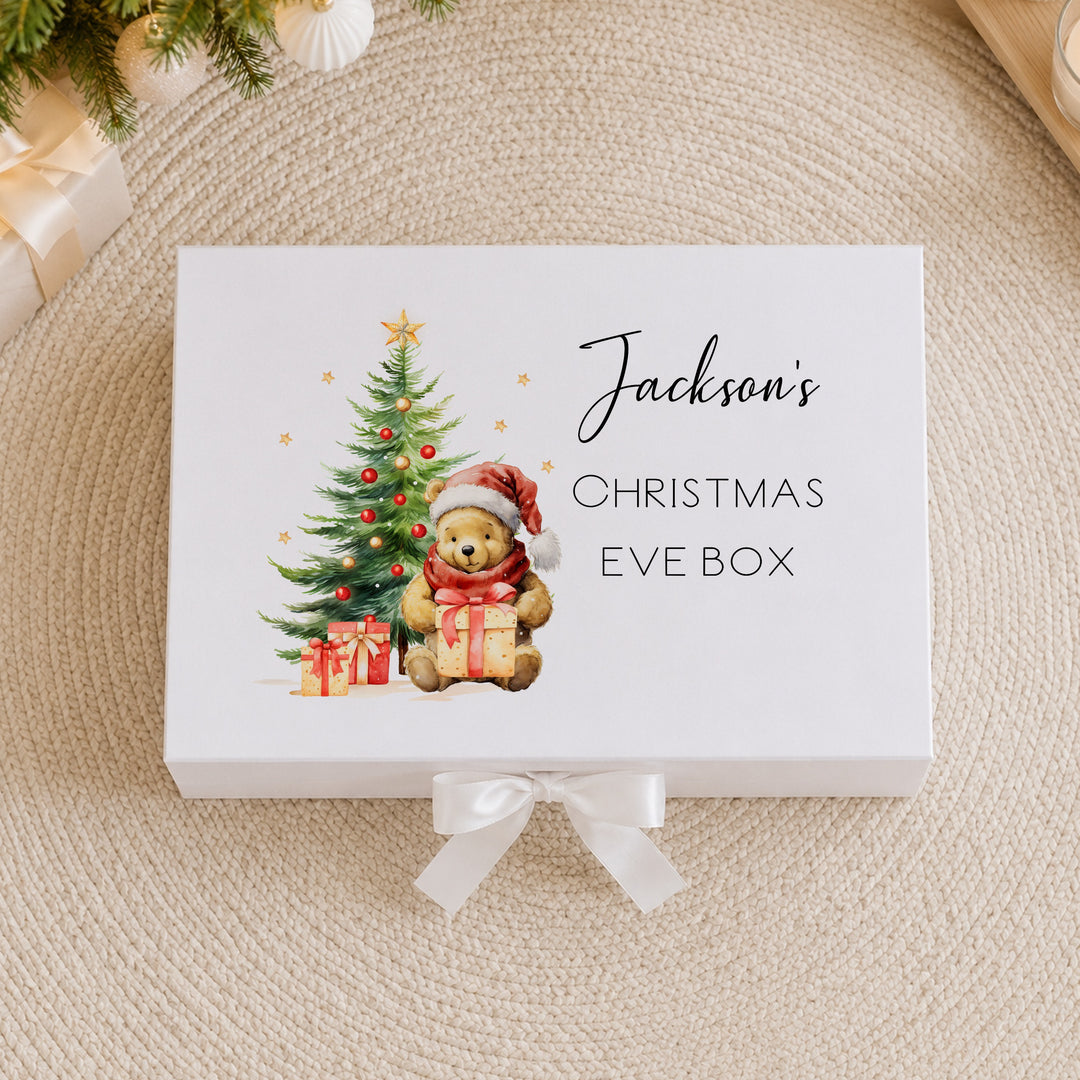Personalised Pooh Bear Christmas Eve Box