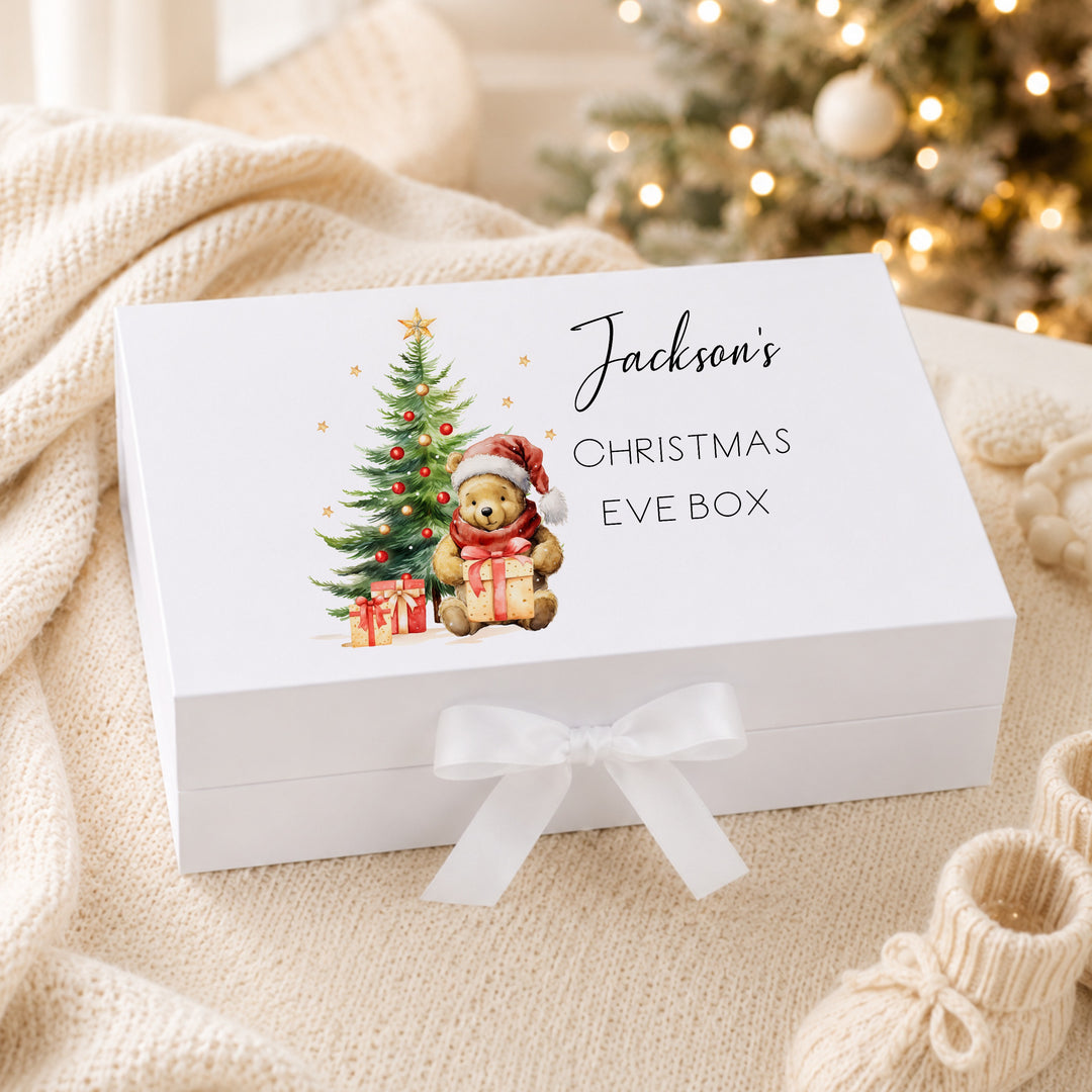 Personalised Pooh Bear Christmas Eve Box