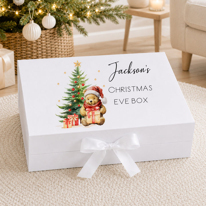 Personalised Pooh Bear Christmas Eve Box