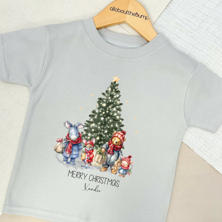 My First Christmas Winnie The Pooh Matching Sibling T-shirt or Babygrow