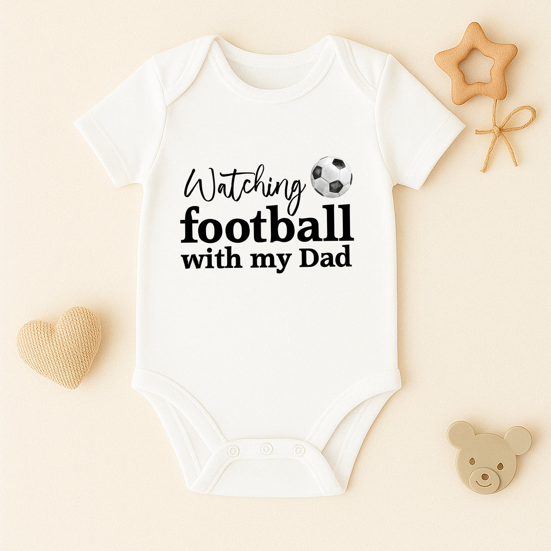 Watching the Football Dad and Baby Matching Set