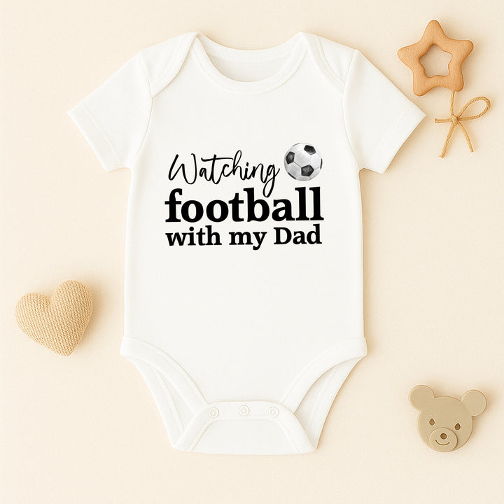 Watching the Football Dad and Baby Matching Set
