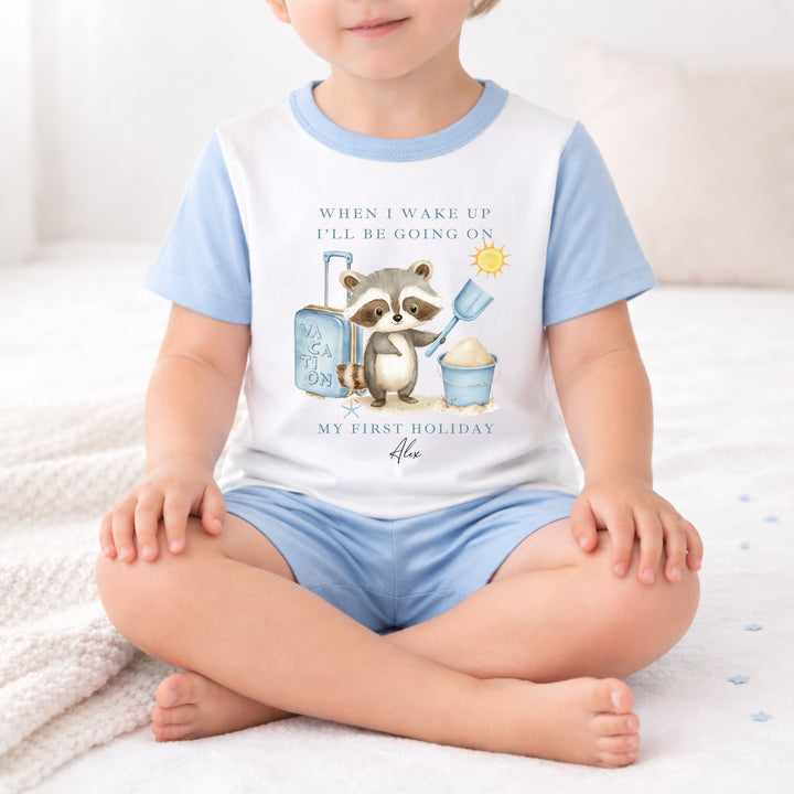 Personalised Blue Animal When I Wake Up I&