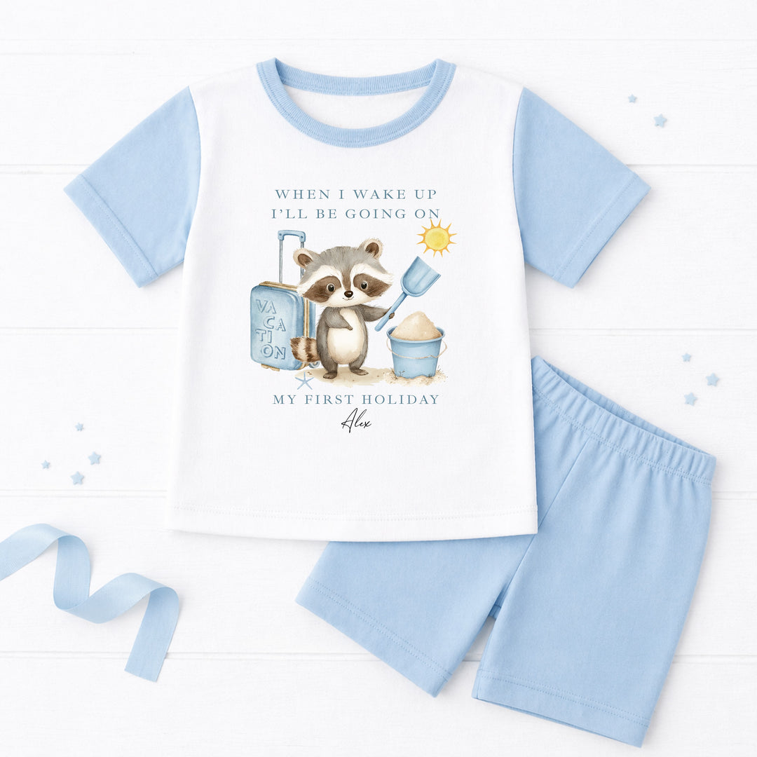 Personalised Blue Animal When I Wake Up I&