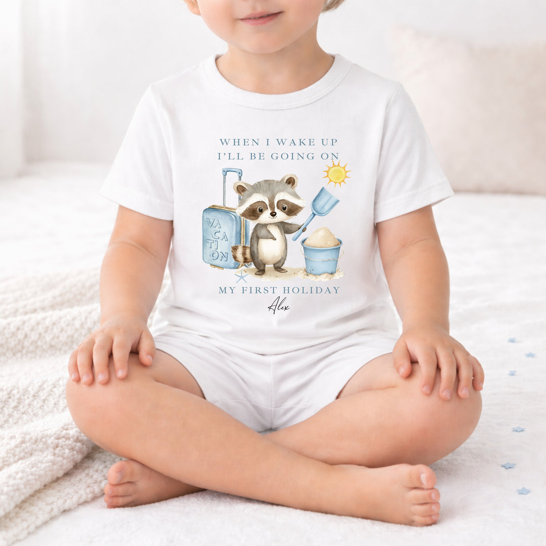 Personalised Blue Animal When I Wake Up I&