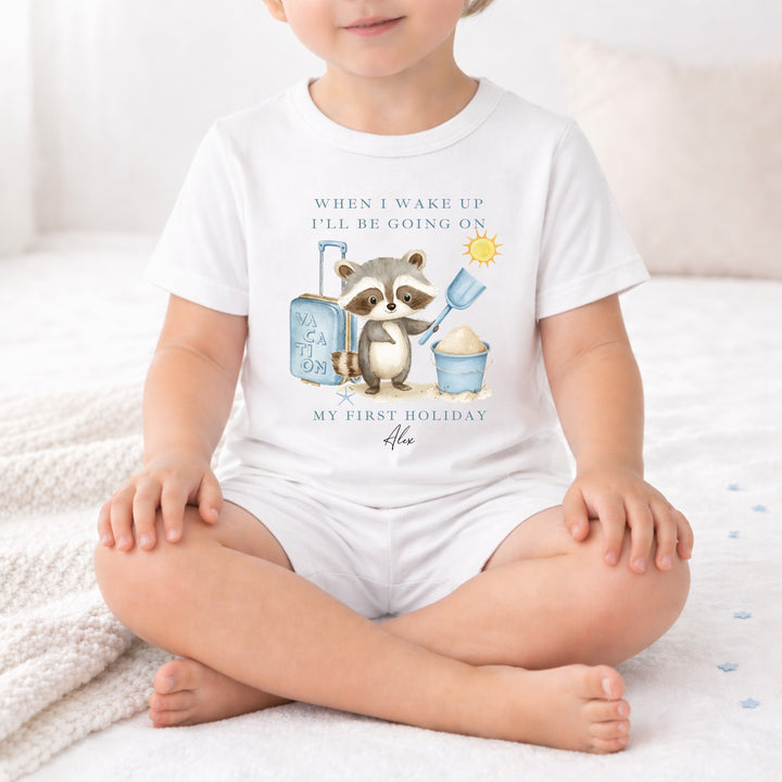 Personalised Blue Animal When I Wake Up I&