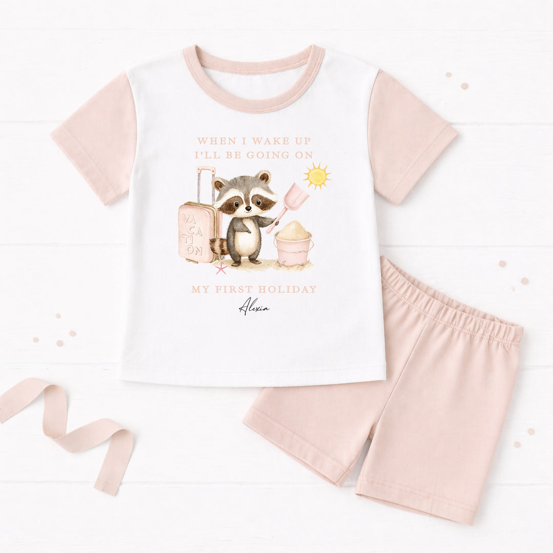 Personalised Pink Animal When I Wake Up I&