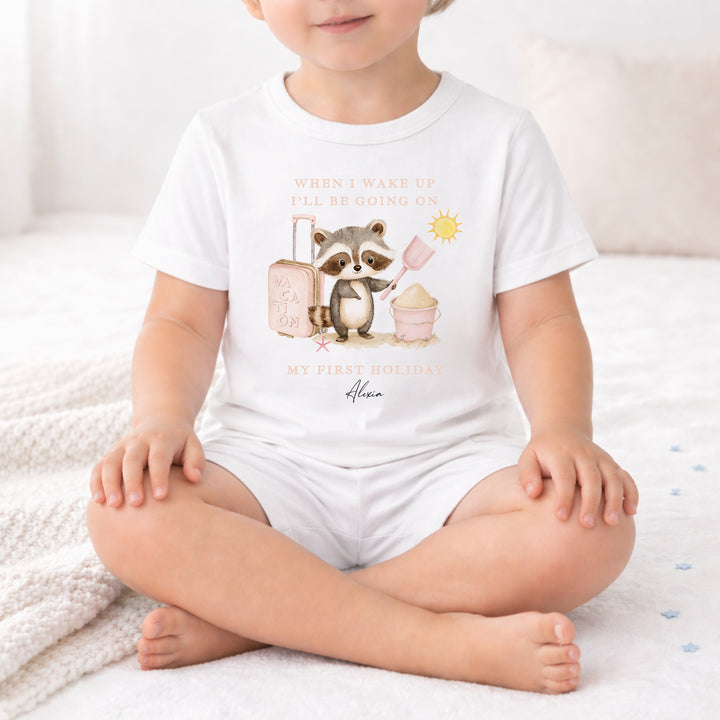 Personalised Pink Animal When I Wake Up I&