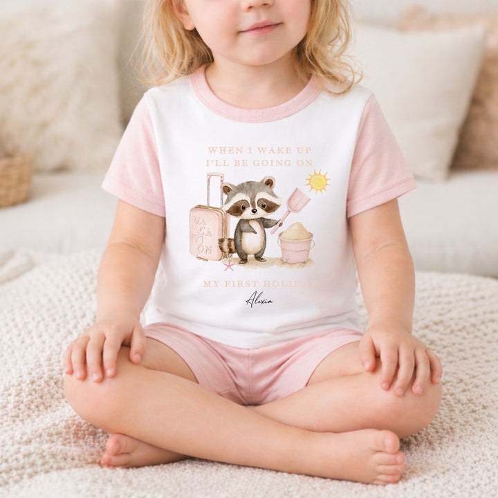 Personalised Pink Animal When I Wake Up I&