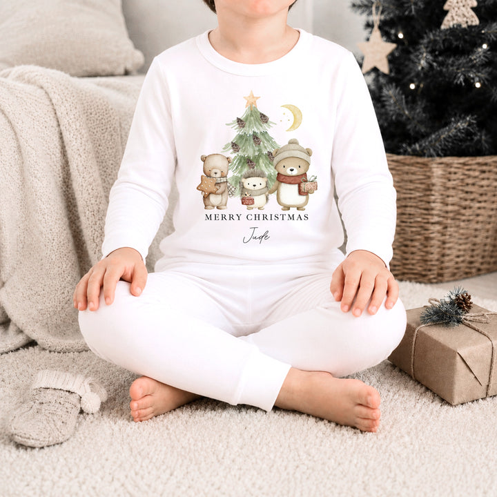 Personalised Woodland Animals Christmas Pyjamas