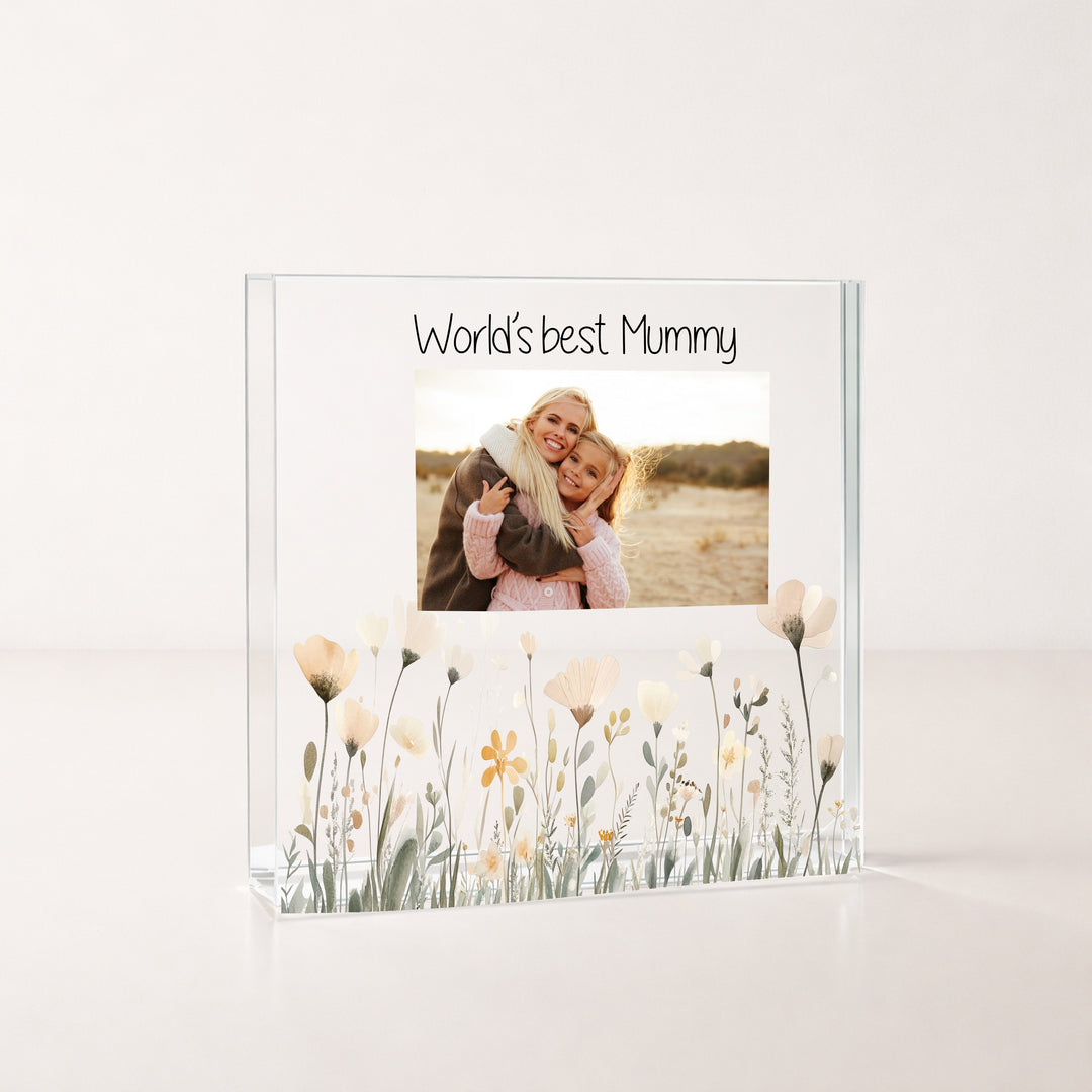 Personalised World's Best Mummy Photo Acrylic Block