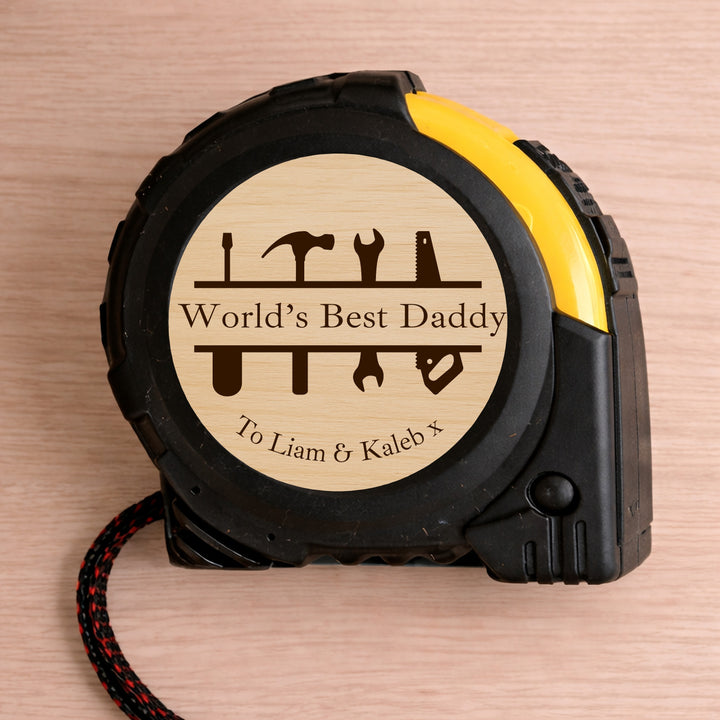 Personalised Worlds Best Daddy Tape Measure