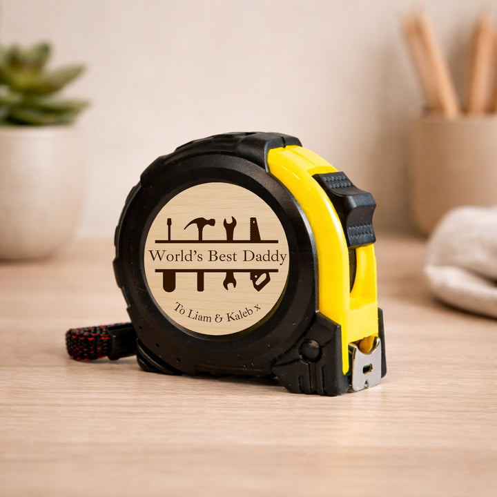 Personalised Worlds Best Daddy Tape Measure