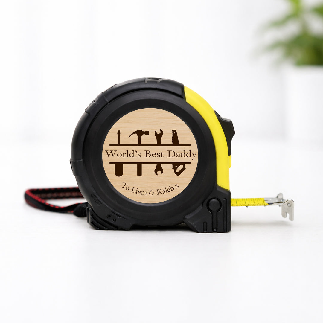 Personalised Worlds Best Daddy Tape Measure