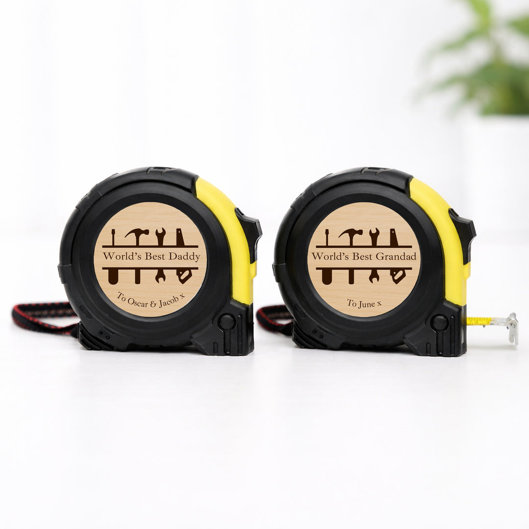 Personalised Worlds Best Daddy Tape Measure