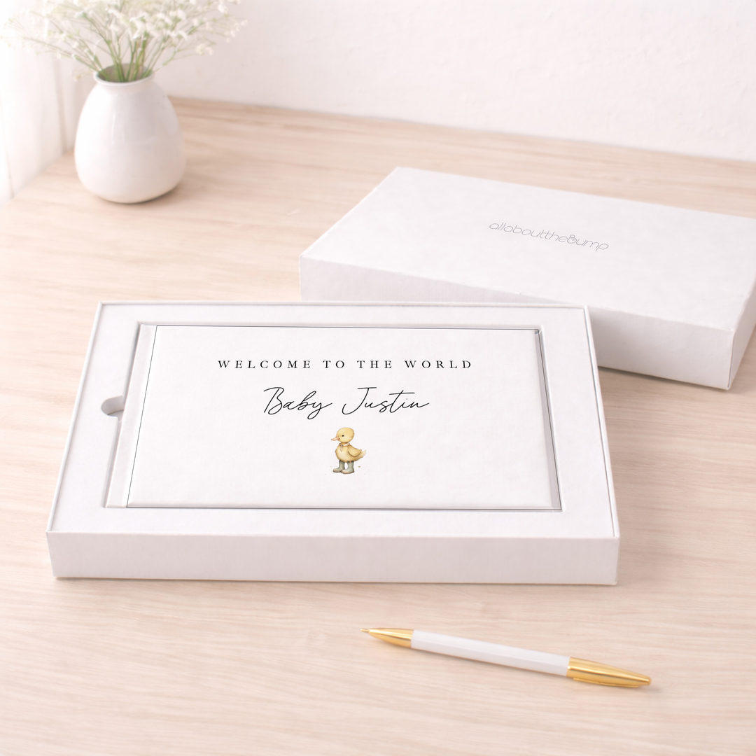 Personalised Little Duckling Baby Shower Guest Book