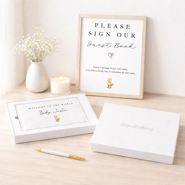 Personalised Little Duckling Baby Shower Guest Book