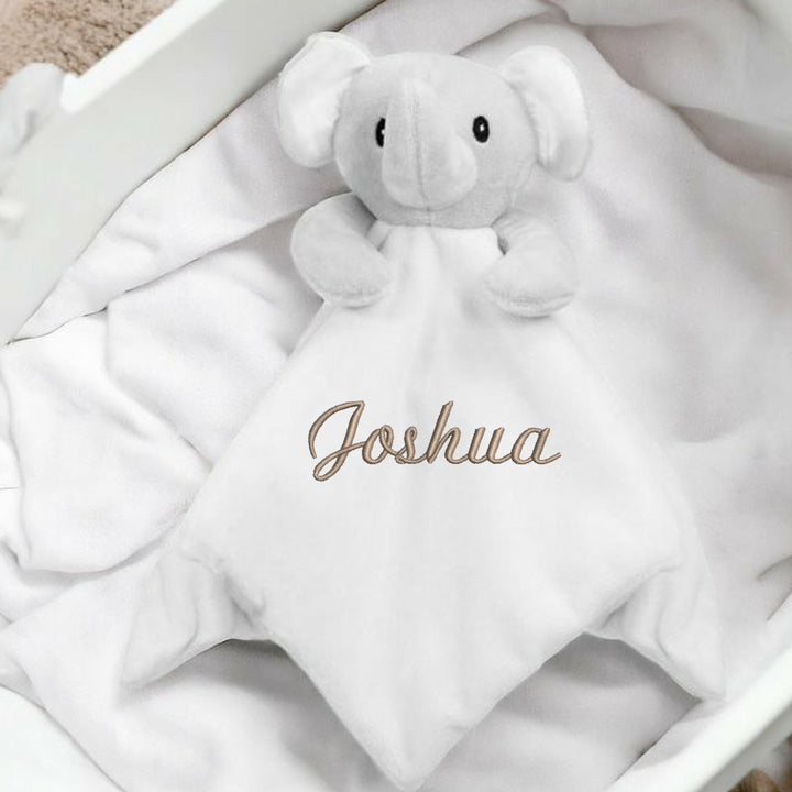Personalised Unisex Embroidered White Blanket, Comforter or Gift Set