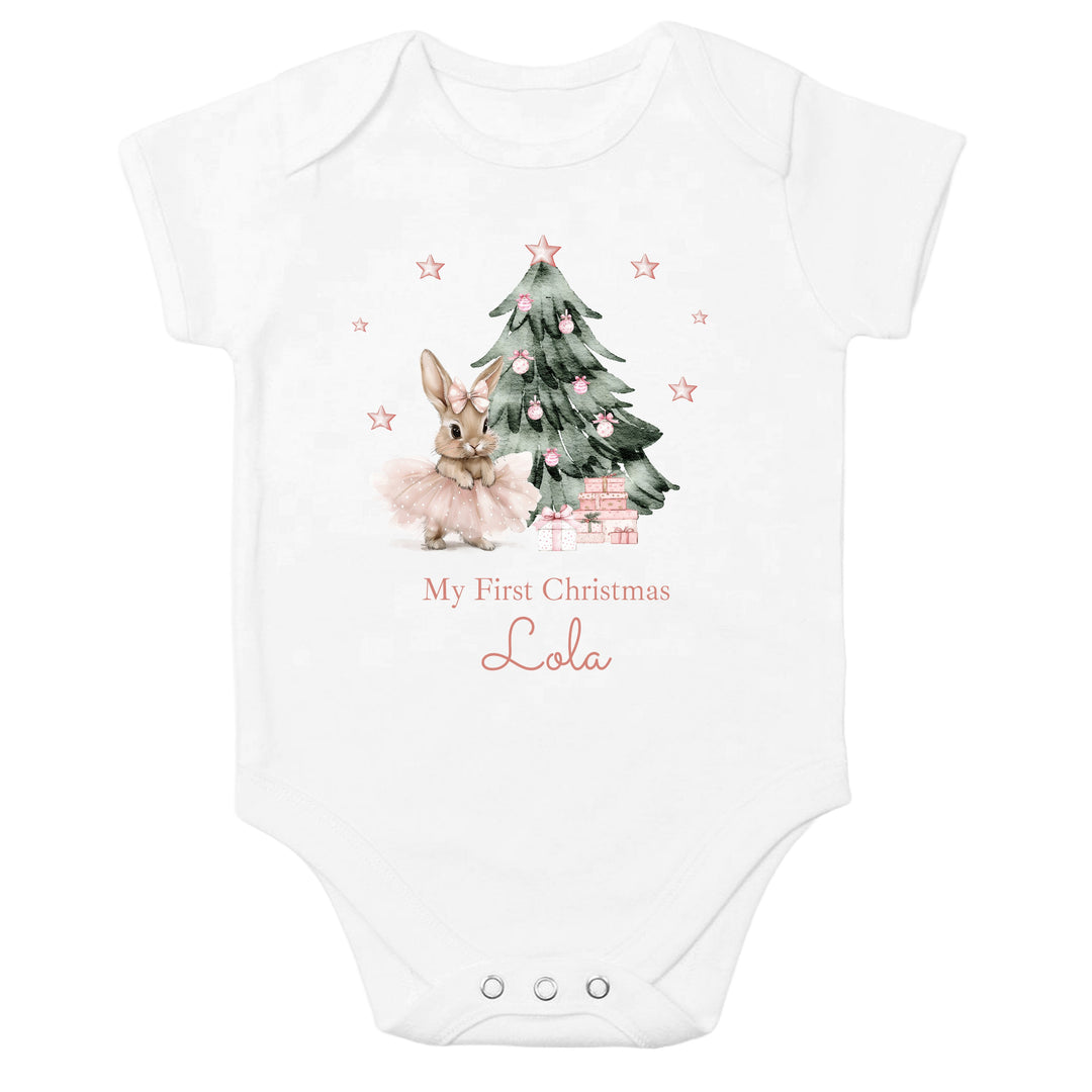 Personalised Pink Ballerina My First Christmas Gift Set